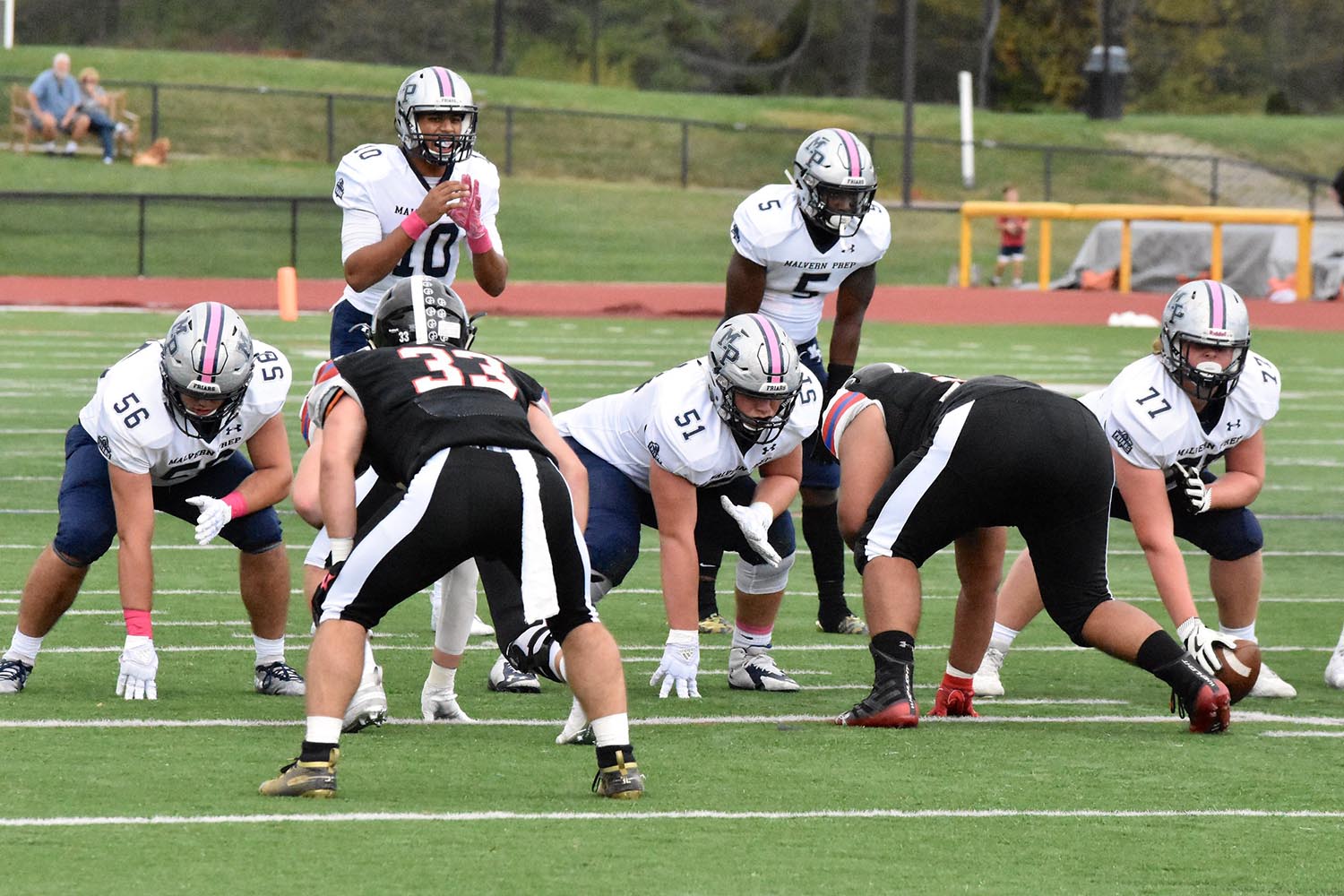 Malvern Prep Football 33 Germantown Academy 21 Offense all Set