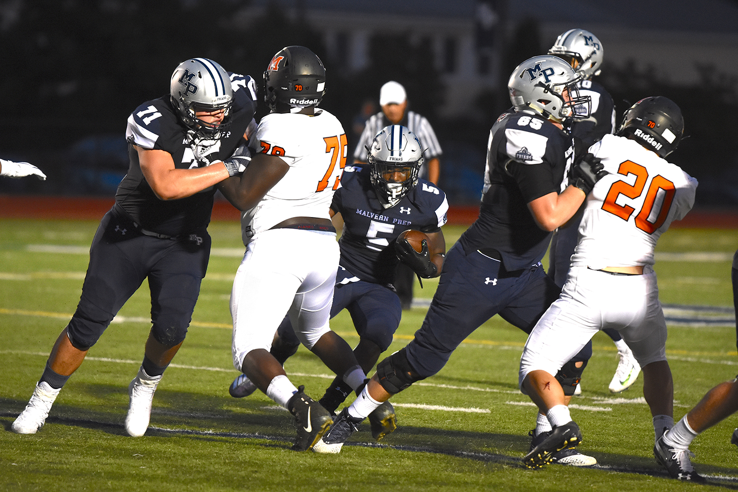 Malvern Prep Football Looking for daylight